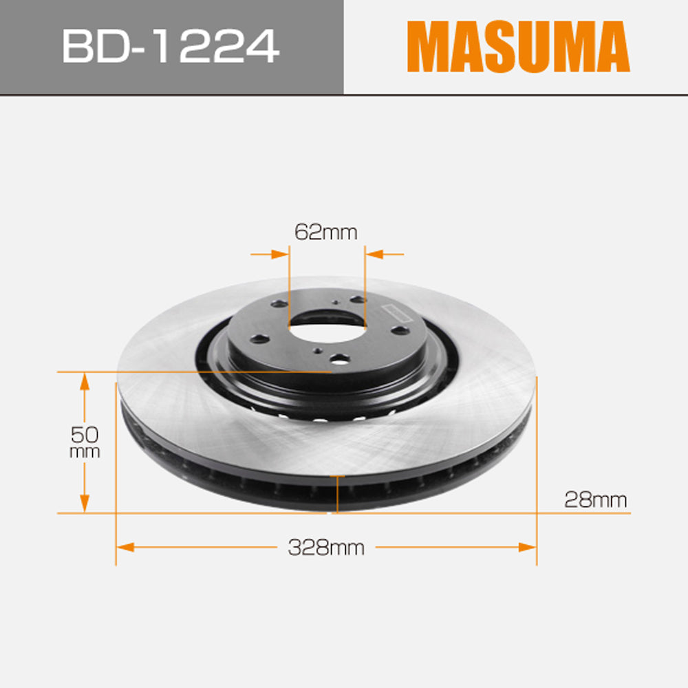 BD-1224 MASUMA Cambodia Replacement braking rotor For japanese car