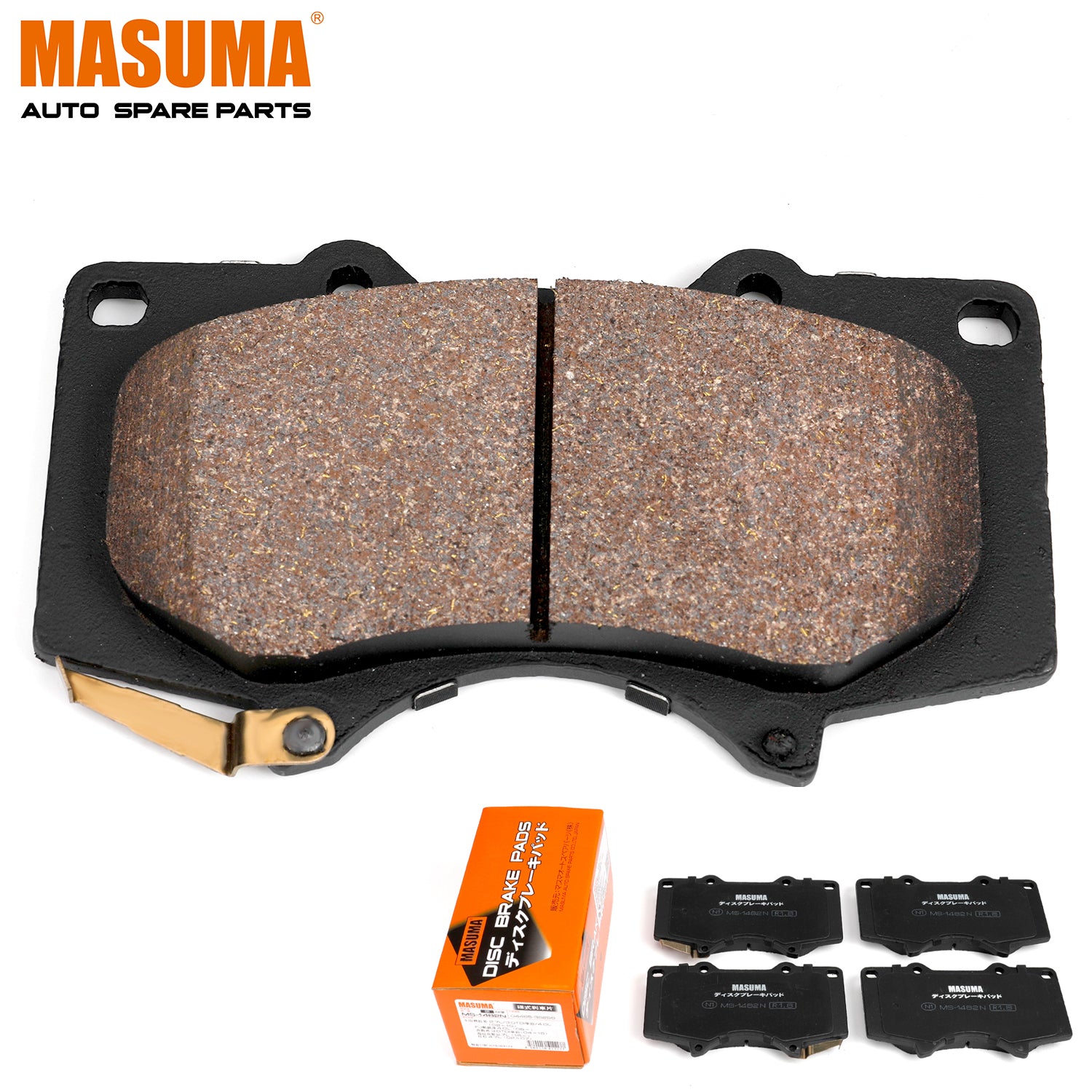 MS-1482X Auto spare parts Automotive brake system brake pad for Japanese cars