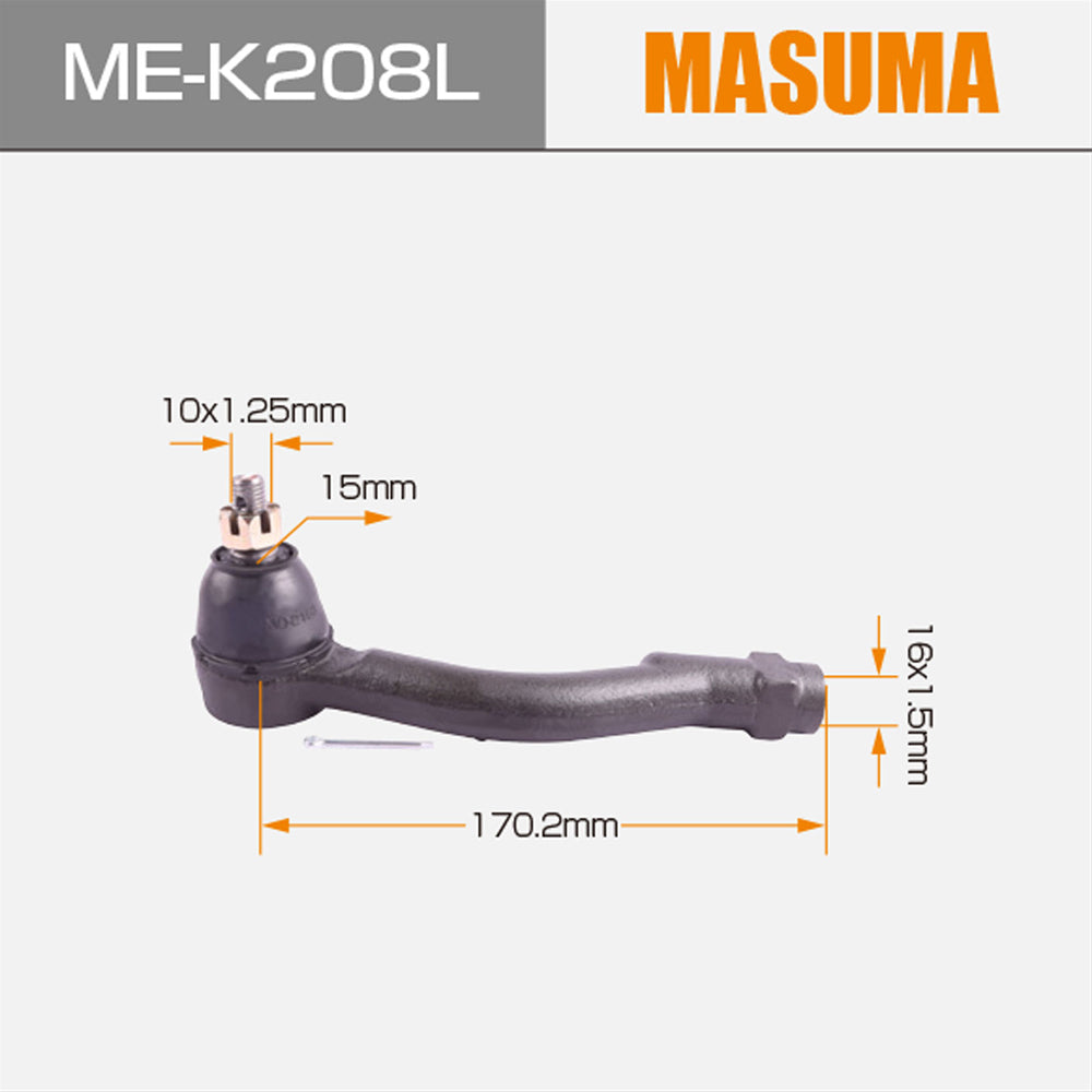 ME-K208L MASUMA Auto Spare parts tie rod end for 56820-2E000