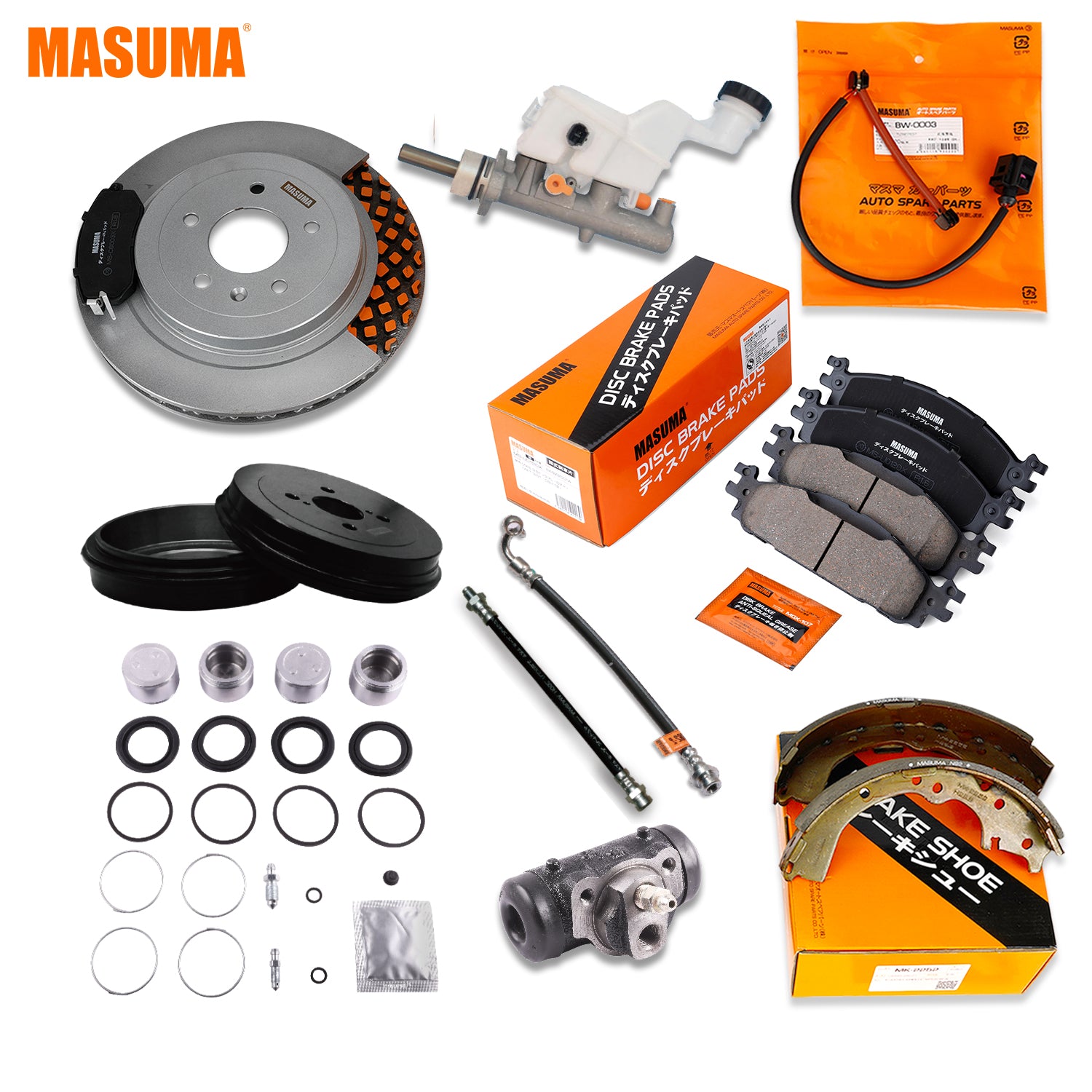 MS-1458N MASUMA ODM Auto No Noise front Axle brake pad