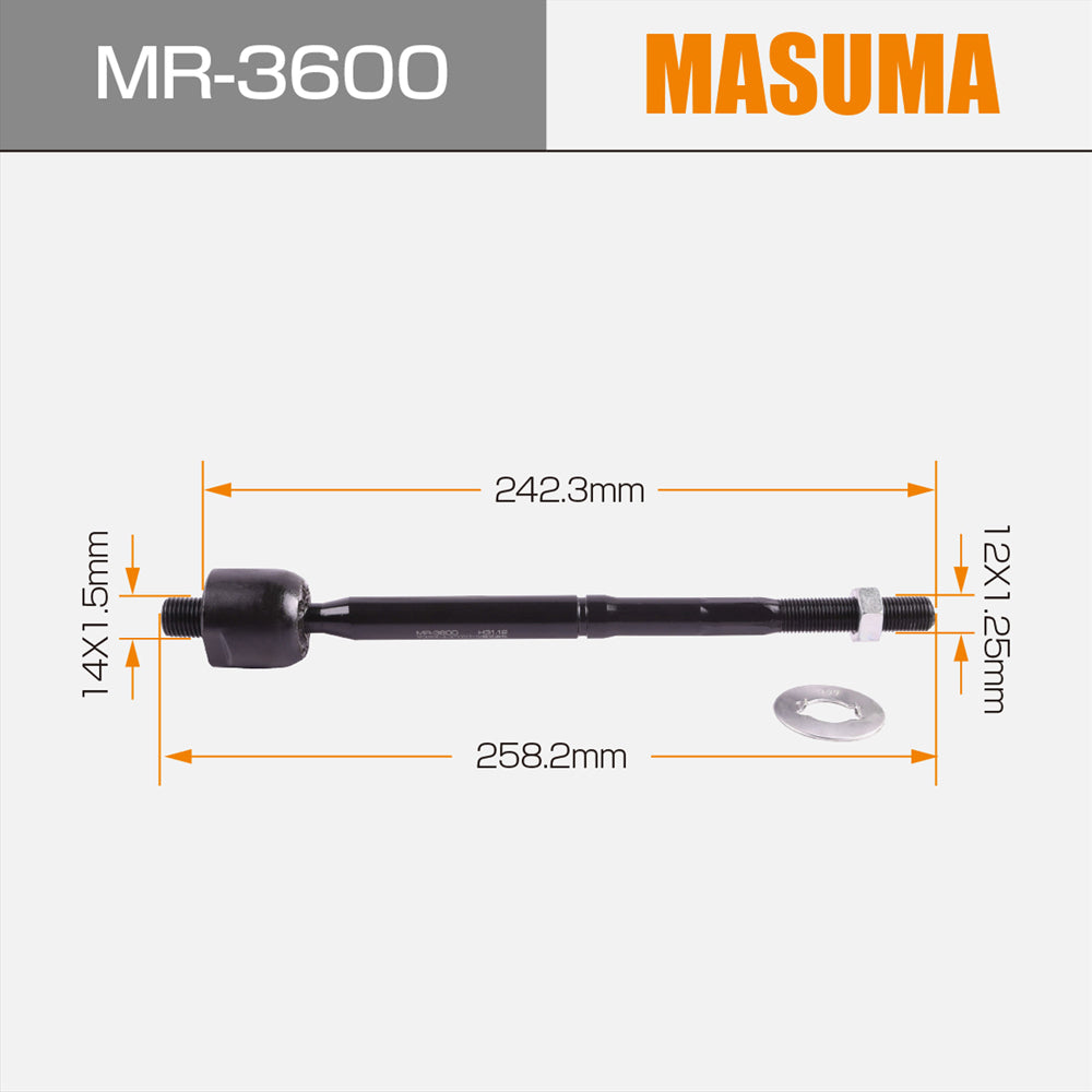 MR-3600 MASUMA Europe Manufacturer Auto Parts rear inner rack end